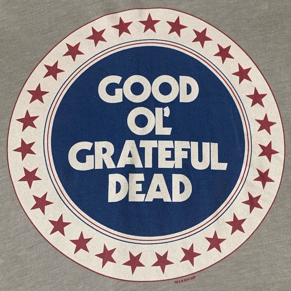Chaser Tops - NWOT CHASER “Good Ol’ Grateful Dead” Graphic Long Sleeve Burnout Tee in Gray, Sm